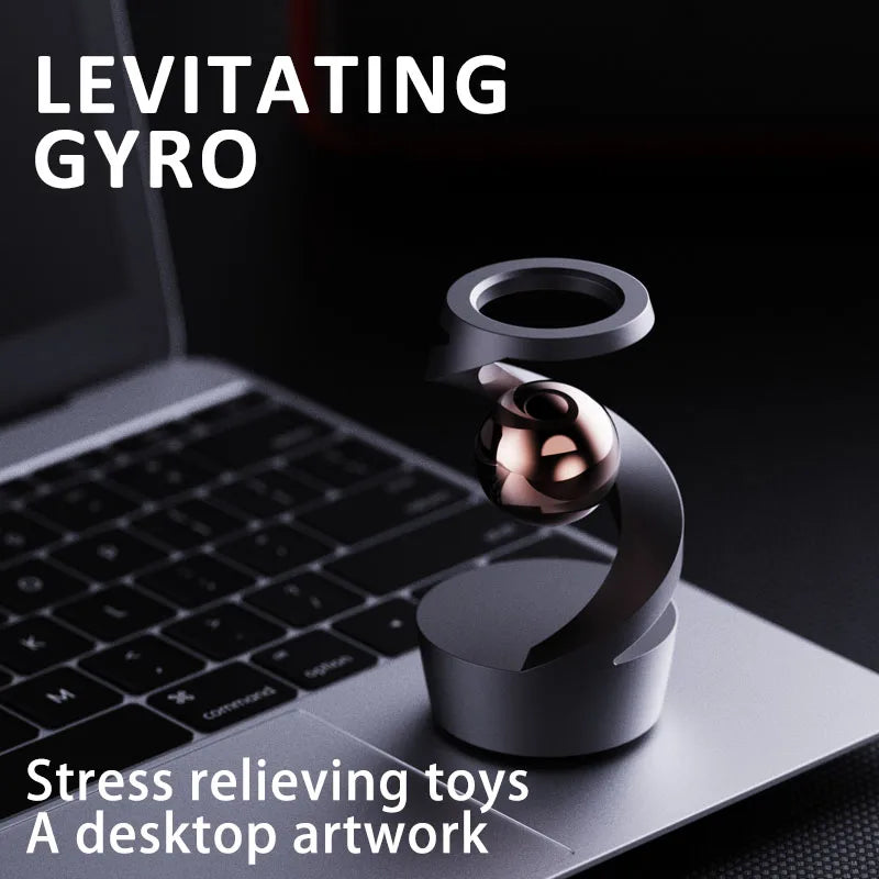 Manyetik Havada Dönen Gyro – Stres Giderici & Odak Artırıcı Masa Ürünü (Fidget Spinner) - Mağazam